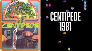 Original CENTIPEDE (1981) Gameplay - Atari Arcade Classic Game