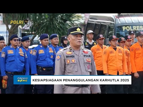 POLRES TANAH LAUT GELAR APEL KESIAPSIAGAAN PENANGGULANGAN KARHUTLA TAHUN 2025