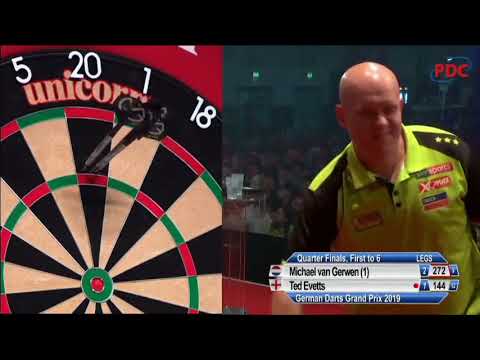 2019 German Darts Grand Prix  Quarter Final  van Gerwen vs Evetts