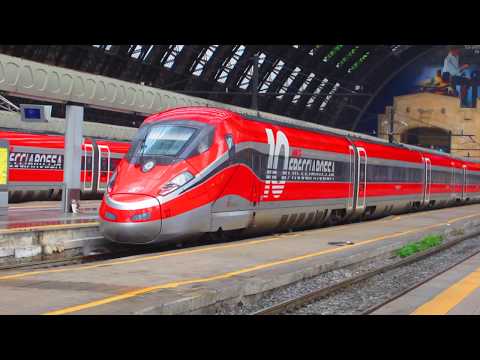 Nuovo frecciarossa 1000 in contemporanea a Milano Centrale