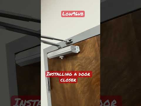 Installing a door closer #shortsvideo #howto #install #diy #doors #construction #shorts #short