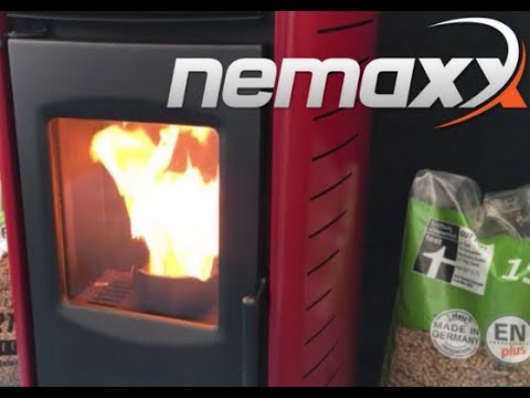Nemaxx P9 Pelletofen im Betrieb