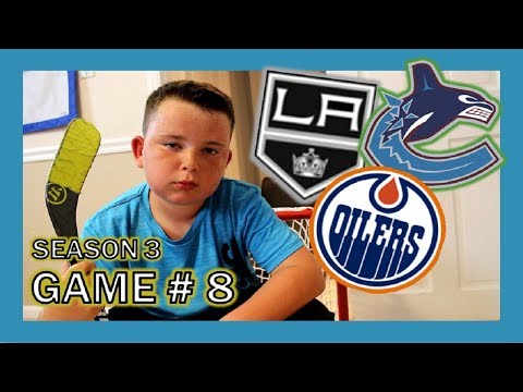 KNEE HOCKEY SEASON 3 - GAME 8 - OILERS / CANUCKS / KINGS - QUINNBOYSTV