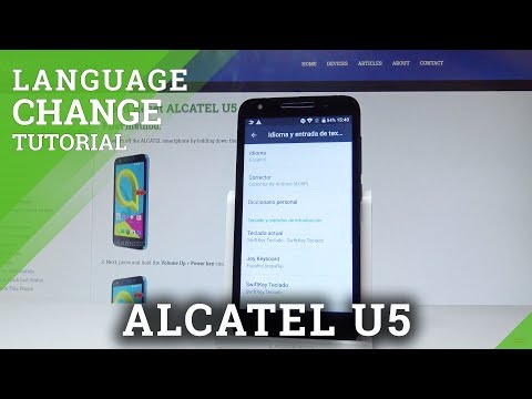 How to Change Language in ALCATEL U5 - Language Settings |HardReset.Info