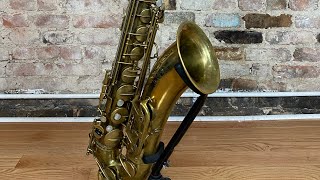 Video thumbnail for Selmer Super Balanced Action Tenor Saxophone 52xxx 1953 Play Test! www.newyorksax.com by JL Woodwinds