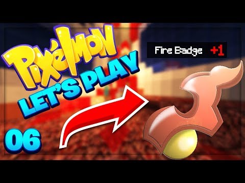 HOW TO BEAT THE FIRE GYM! | Pixelmon Server | Episode 6