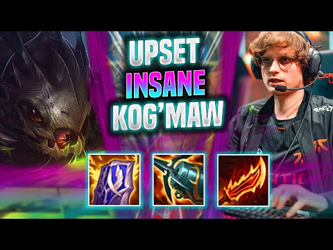 UPSET IS INSANE WITH KOG'MAW! - FNC Upset Plays Kog'Maw ADC vs Twitch! | Season 2022