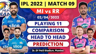 Match 8 - Mumbai Indians vs Rajasthan Royals Playing 11, Match Preview | MI vs RR 2022 Playing 11