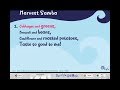 Harvest Samba Words On Screen Original School Songs