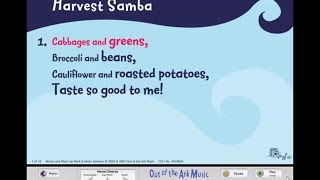 Harvest Samba - Words on Screen™ Original - School Songs