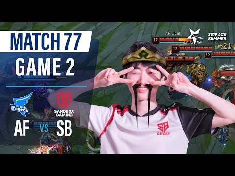 AF vs SB | Match77 Game2 H/L | 2019 LCK Summer