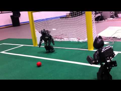 Robocup US Open 2011 DarwinOP Vs Nao Demo Two