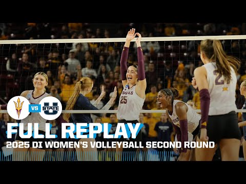 Arizona State vs. Utah State: 2025 NCAA women's volleyball second round | FULL REPLAY
