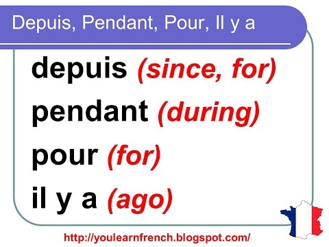 image-What tense follows depuis?