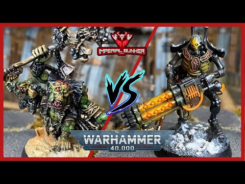Warhammer 40k 9th Edition Battle Report: Orks Vs Necrons. 1000 points