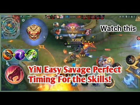 Yin SAVAGE Perfect Timing For the Skills Easy Savage Mobile Legends Bang Bang 2023!