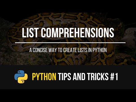 Python Tips Tricks List Comprehensions