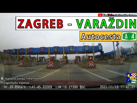 Vožnja dionicom Zagreb - Varaždin | Autocesta A4 | Jesenska verzija