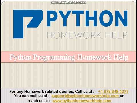Python Programming Homework Help