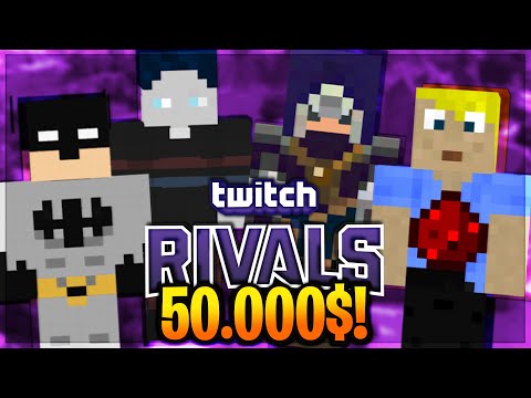 BACK to BACK Twitch RIVALS SIEGER?! 🏆😍 | 50.000$! Twitch Rivals Minecraft Turnier!