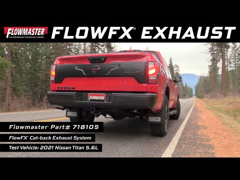 Flowmaster FlowFX Dual Out Same Side Exhaust System for 2017-2023 Nissan Titan 5.6L (718105)