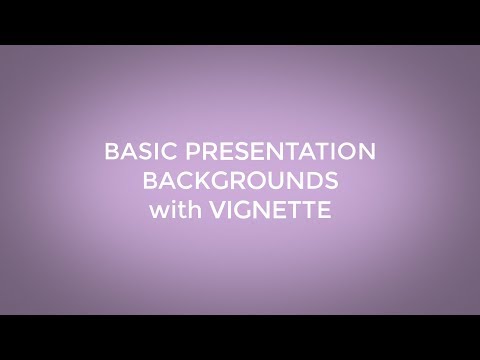 Simple Vignette Presentation Backgrounds