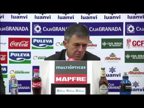 Rueda de Prensa de Alcaraz tras el Granada CF 1 0 Real Mad