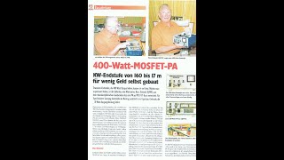 Eigenbau im Amateurfunk: 300W bzw. 400W Endstufen von Hans Diebold (DJ4WZ) - FET PA PWR Amplifier