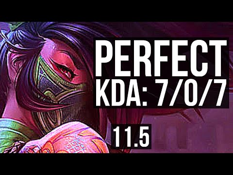 AKALI vs FIZZ (MID) | 7/0/7, Godlike | EUW Master | v11.5