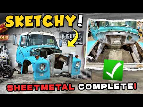 IT"S DONE! Floors, Fire Wall, Dog House, Fender Wells, MORE! 1963 Loadstar Sheet Metal COMPLETE!