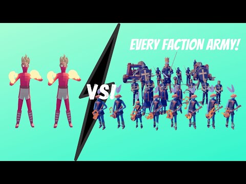 ABSLOUTE CHAOS!!! The Super Boxer Duo vs Every Faction Army! Totally Accurate Battle Simulator