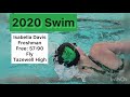 2020 Swim- Isabella Davis, Class of 2024, Free and Fly, Tazewell High School