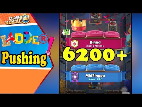B-rad  vs Midfinger | Mortar Rocket  6200+ Gameplays ladder Push - Clash Royale