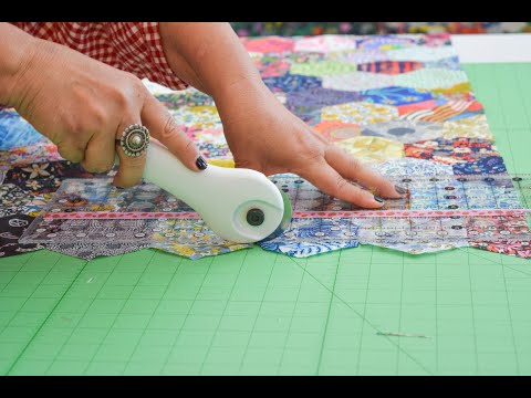 Finishing the edges of your hexie quilt