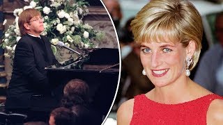 Why did Elton John perform Candle In The Wind for Diana and how were the lyrics changed?
