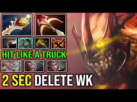 EPIC Rapier + Daedalus Lifestealer 100% Deleted WK & MK in 2s with Insane Hit Like a Truck DotA 2