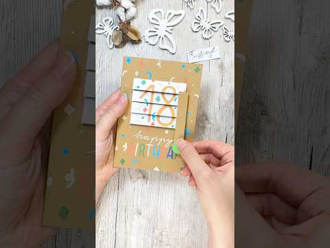 🎉 Cool interactive DIY birthday card #diy #craftinginstructions #crafting #birthdaycard
