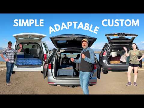 3 Minivan Campers: From Simple No-Build to Comforts of Home!