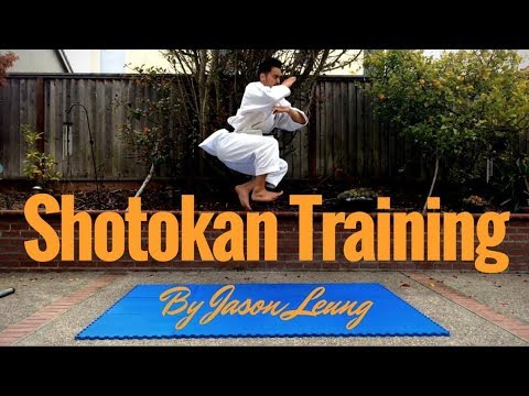 KARATE UNSU JUMP TRAINING