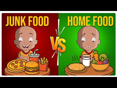 Mighty Raju - Junk Food vs Home Food | Junk Food Challenge | Healthy Food for Kids