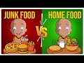 Mighty Raju Junk Food Vs Home Food Junk Food Challenge Healthy Food For Kids