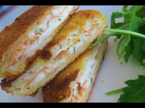Recette 165 : Mini Croques au Saumon Fumé & Fromage / Cheese & Salmon Croque Recipe