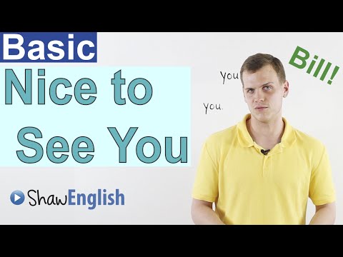 Learn English Nice to Meet You