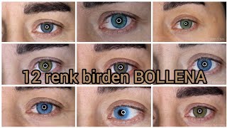 BOLLENA LENS 12 RENK BİRDEN!!! MUTLAK İZLE! #renklilens #bollenalens