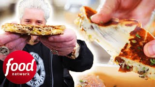 How Does This Food Truck Make Gourmet Grilled Cheese Sandwiches | Diners, Drive-Ins & Dives