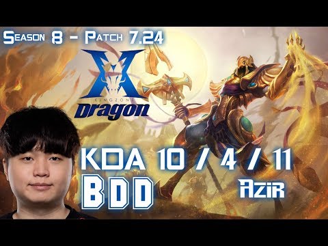 KZ BDD AZIR vs MALZAHAR Mid - Patch 7.24 KR Ranked