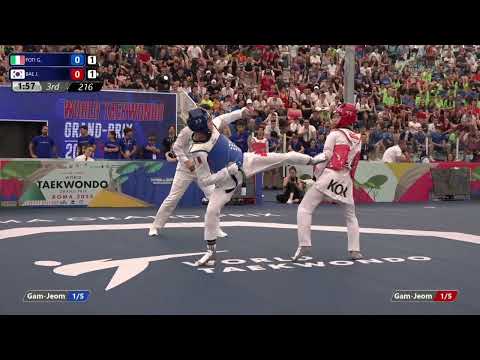 216 Round of 16 MEN M  58KG ITA FOTI G  KOR BAE J