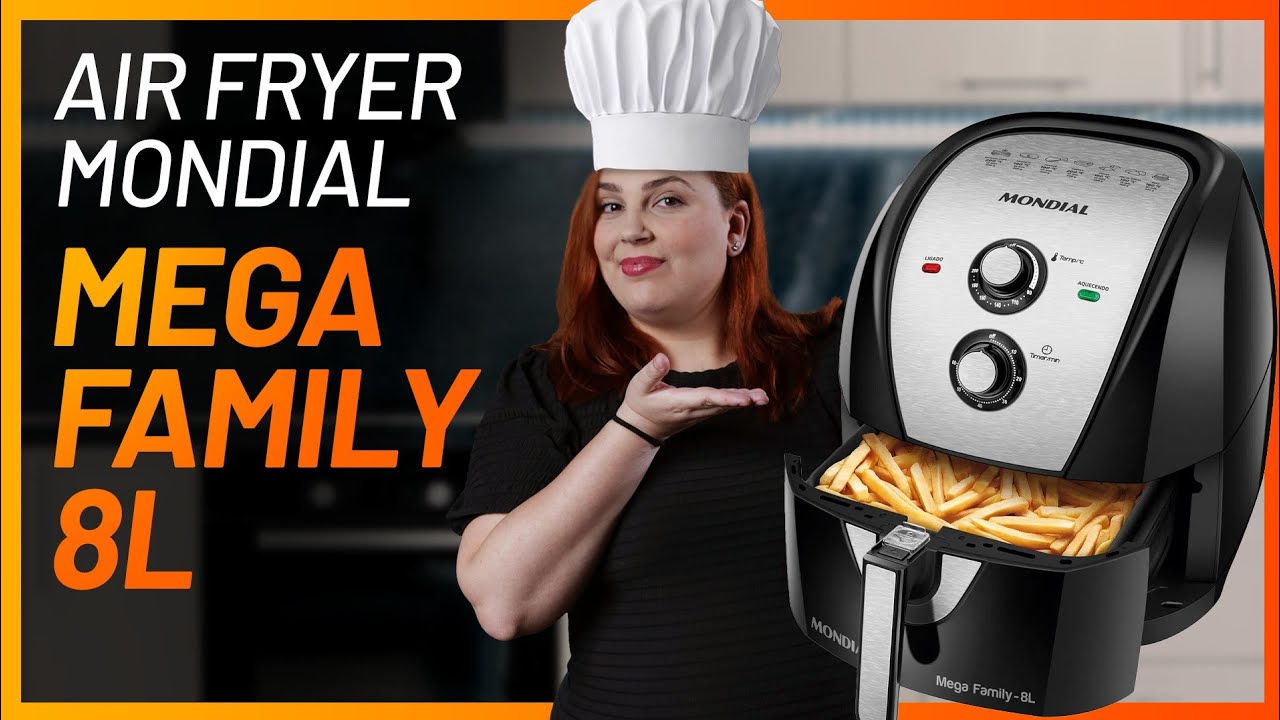 Conheça a nova Air Fryer Mega Family da Mondial de 8 litros!