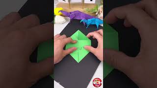How to Make Fun Paper Dinosaurs | Easy DIY for Kids | KidiesTime7 | children craft learning video