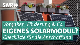 Balkonkraftwerk: Die besten Photovoltaik-Anlagen für die Mietwohnung | Preiswert, nützlich, gut? SWR